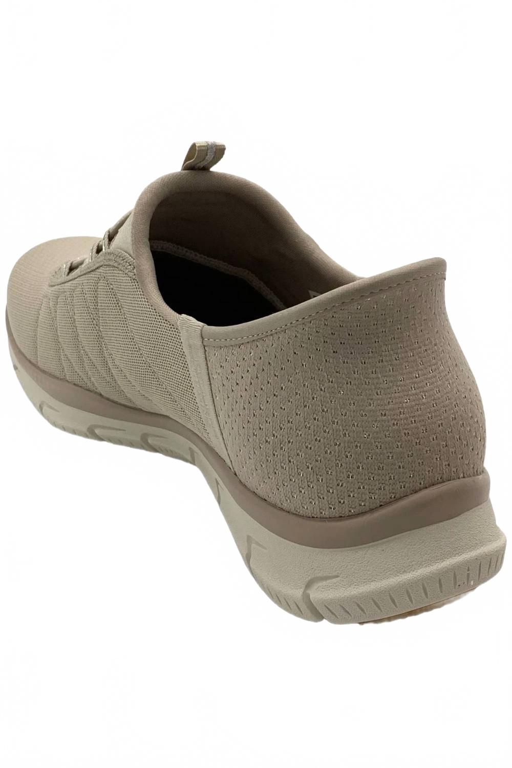 Zapatos de mujer sin cordones color taupe