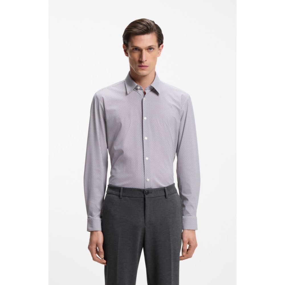 Camisa de corte ajustado con estampado