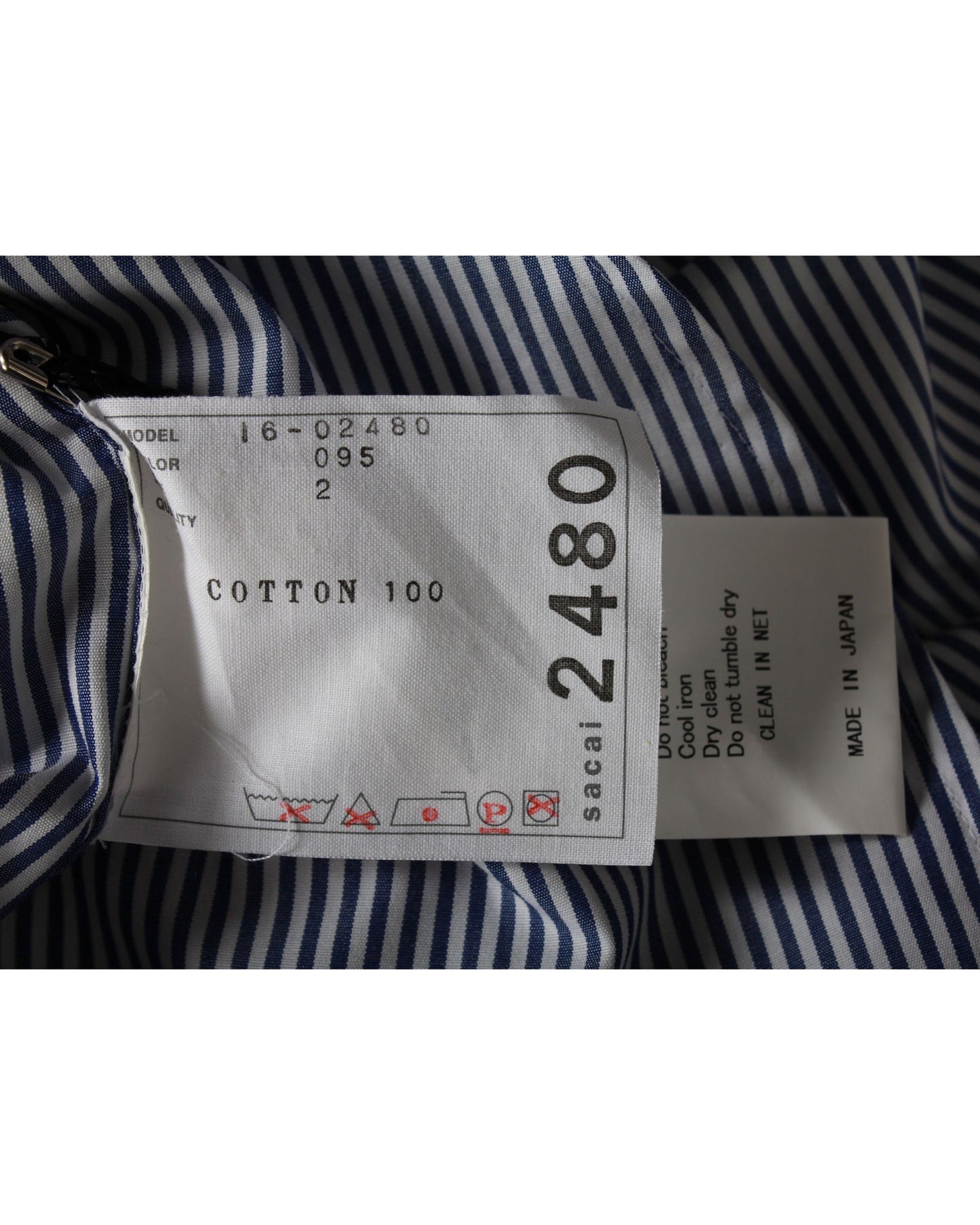 Camisa de algodón a rayas color azul