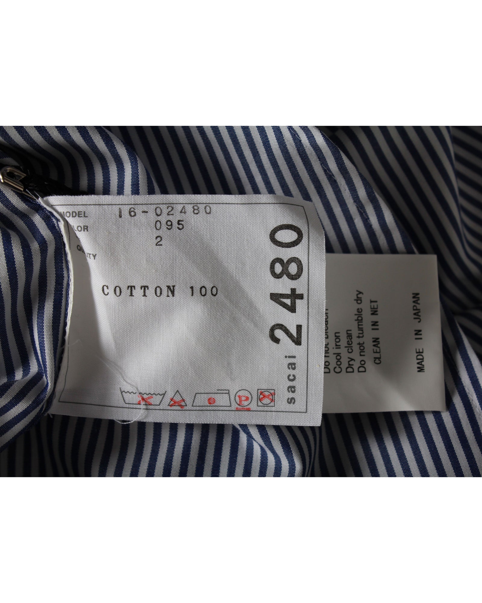 Camisa de algodón a rayas color azul