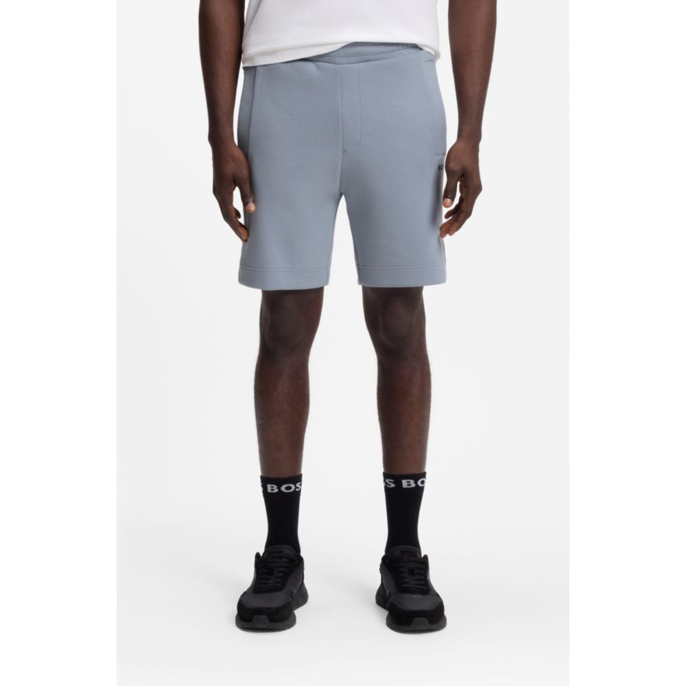 Short de mezcla de algodón con bordado