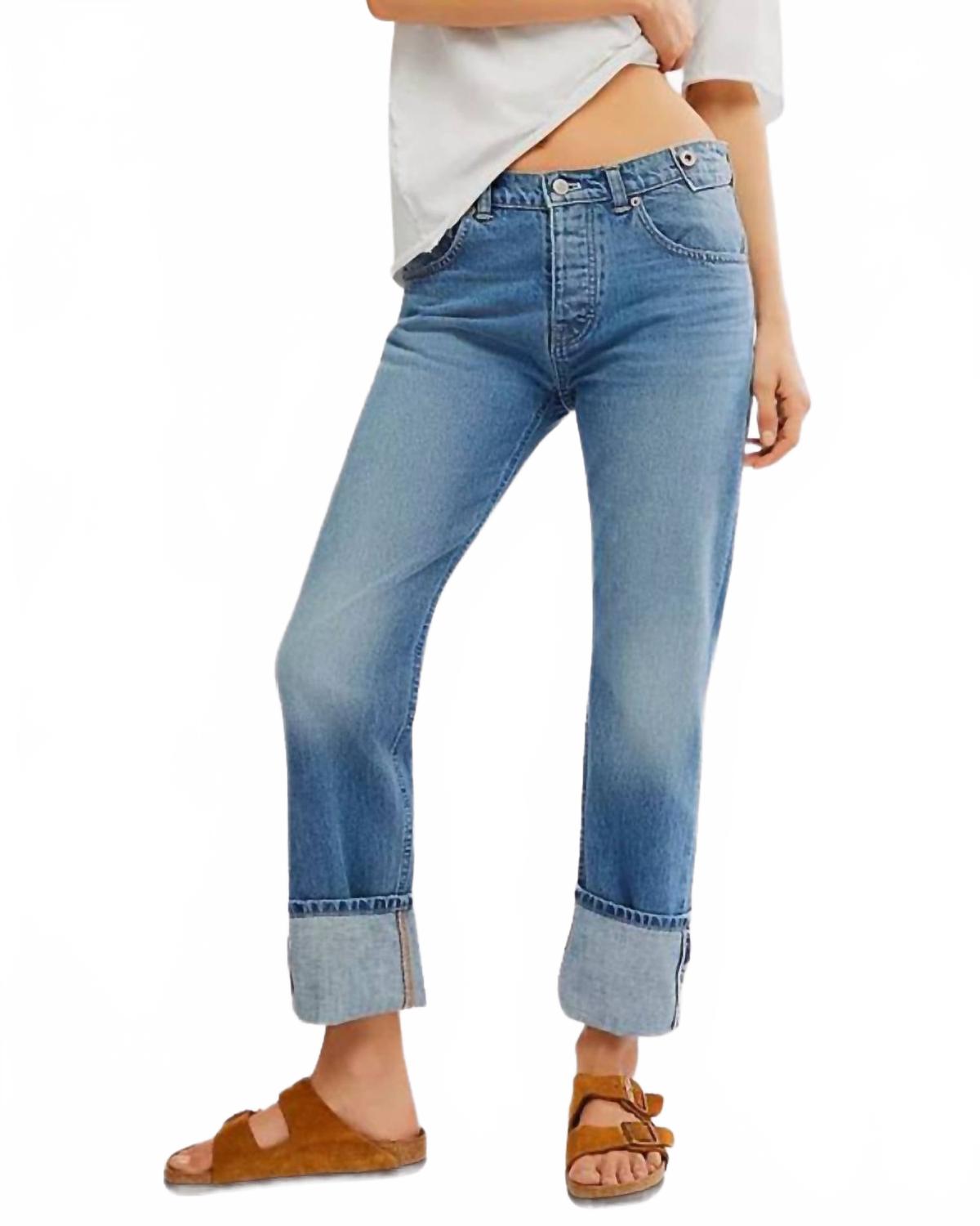 Jean color azul