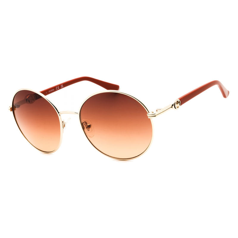 Gafas color café y dorado