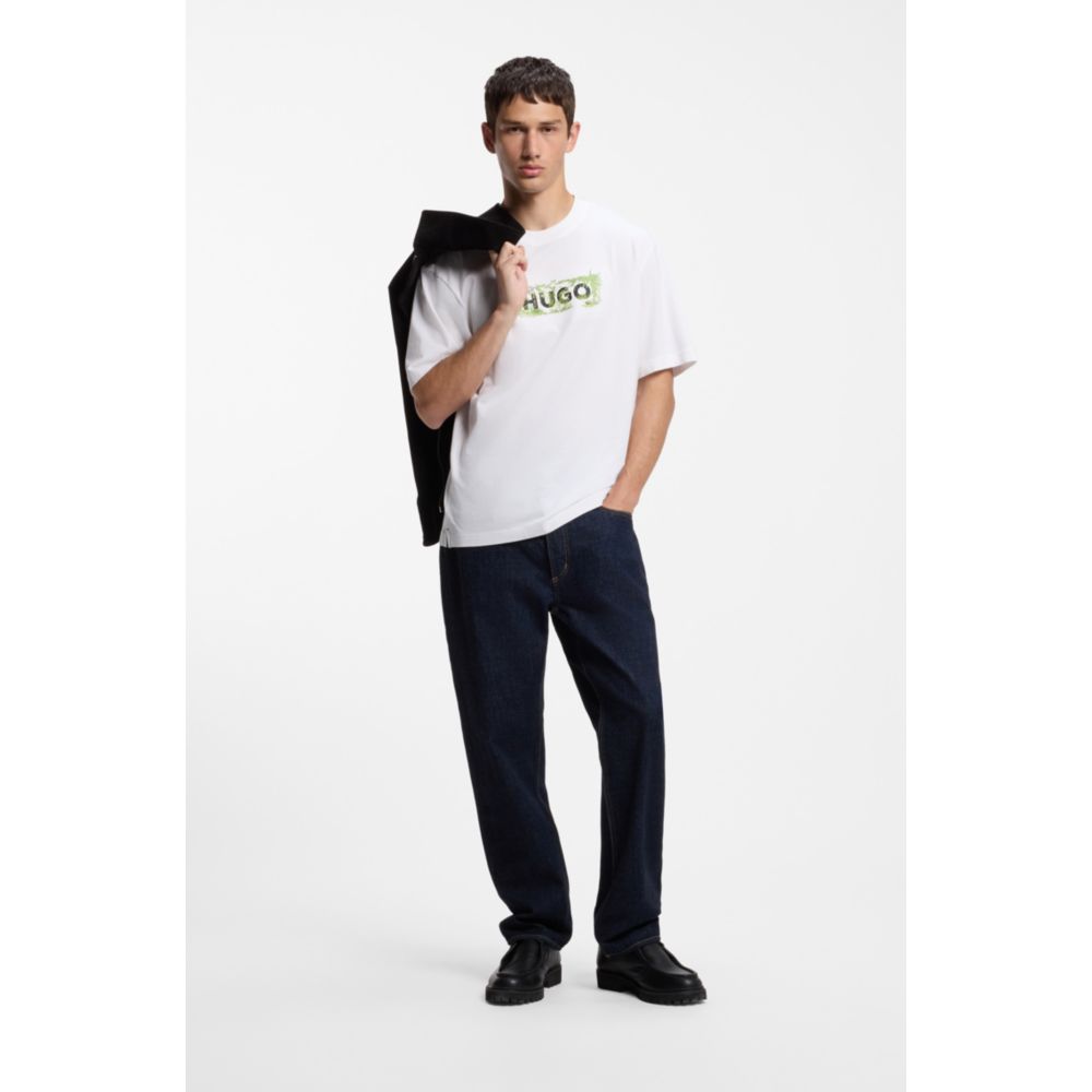 Camiseta de algodón con bordado
