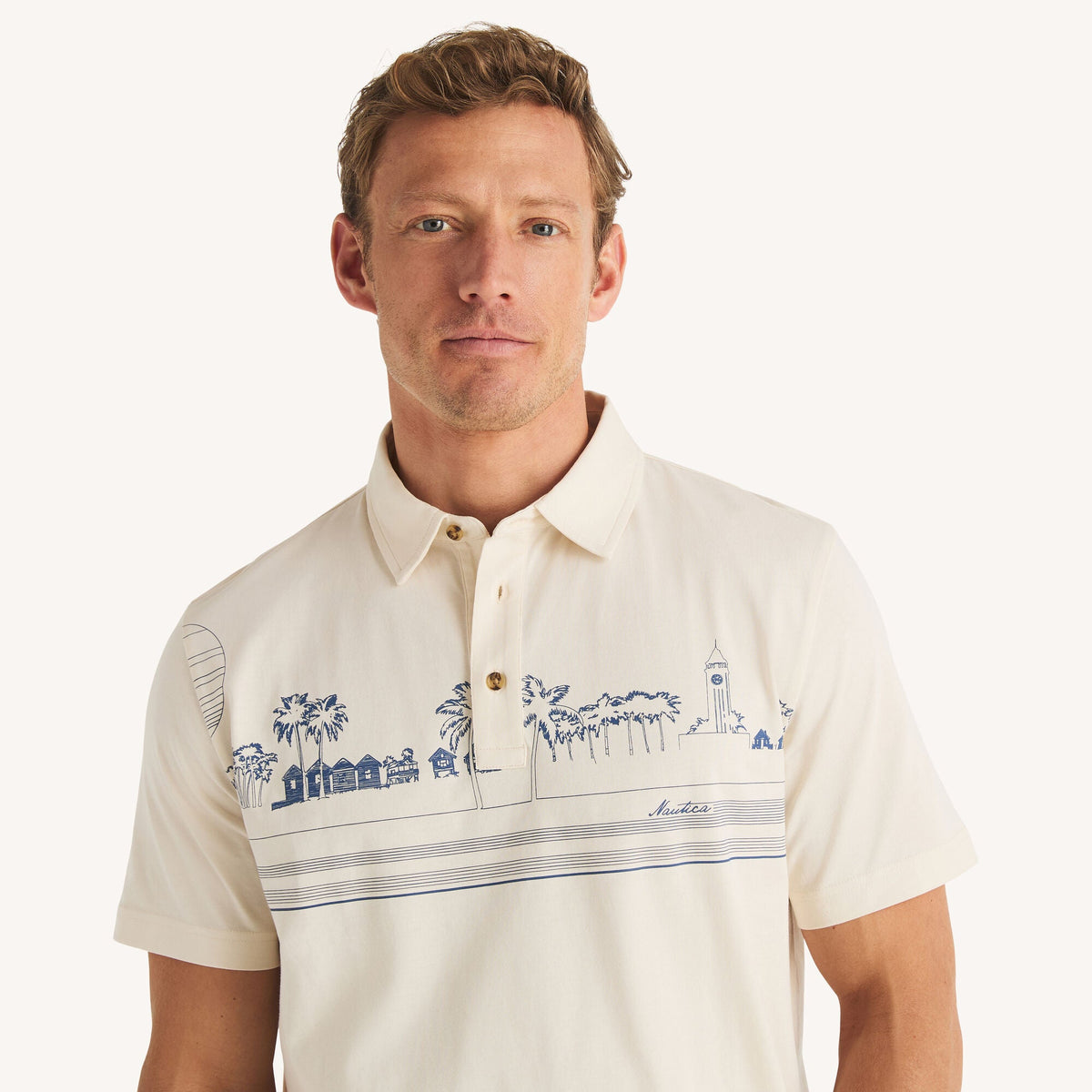 Polo de hombre con estampado