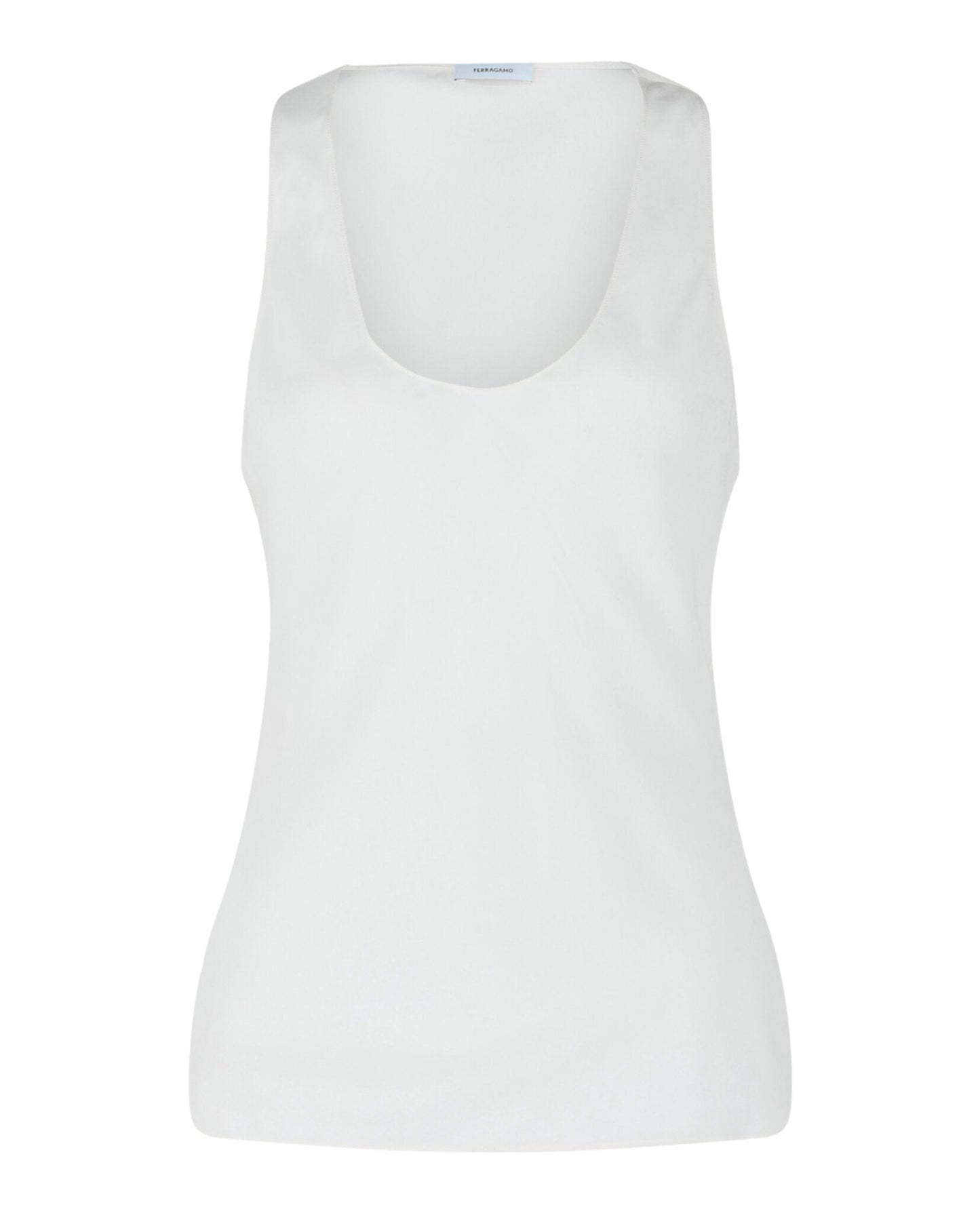 Camiseta sin mangas de seda