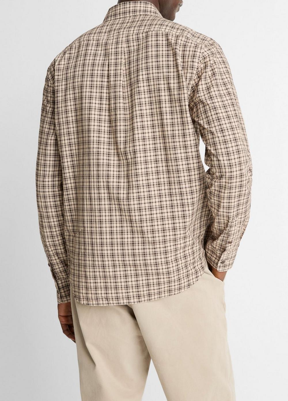 Camisa de algodón a cuadros