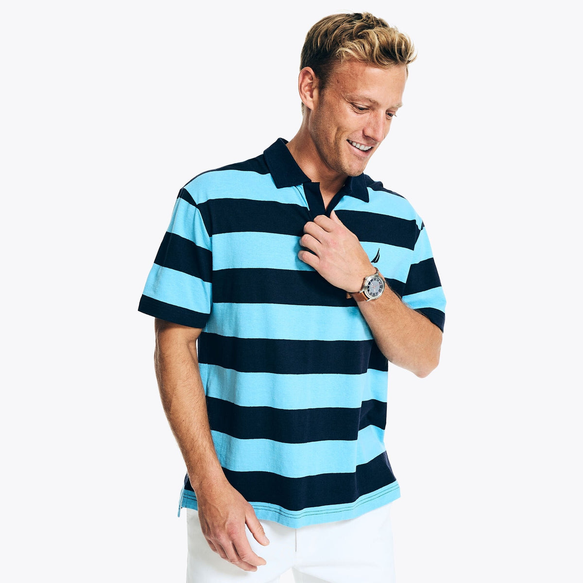 Polo de hombre a rayas