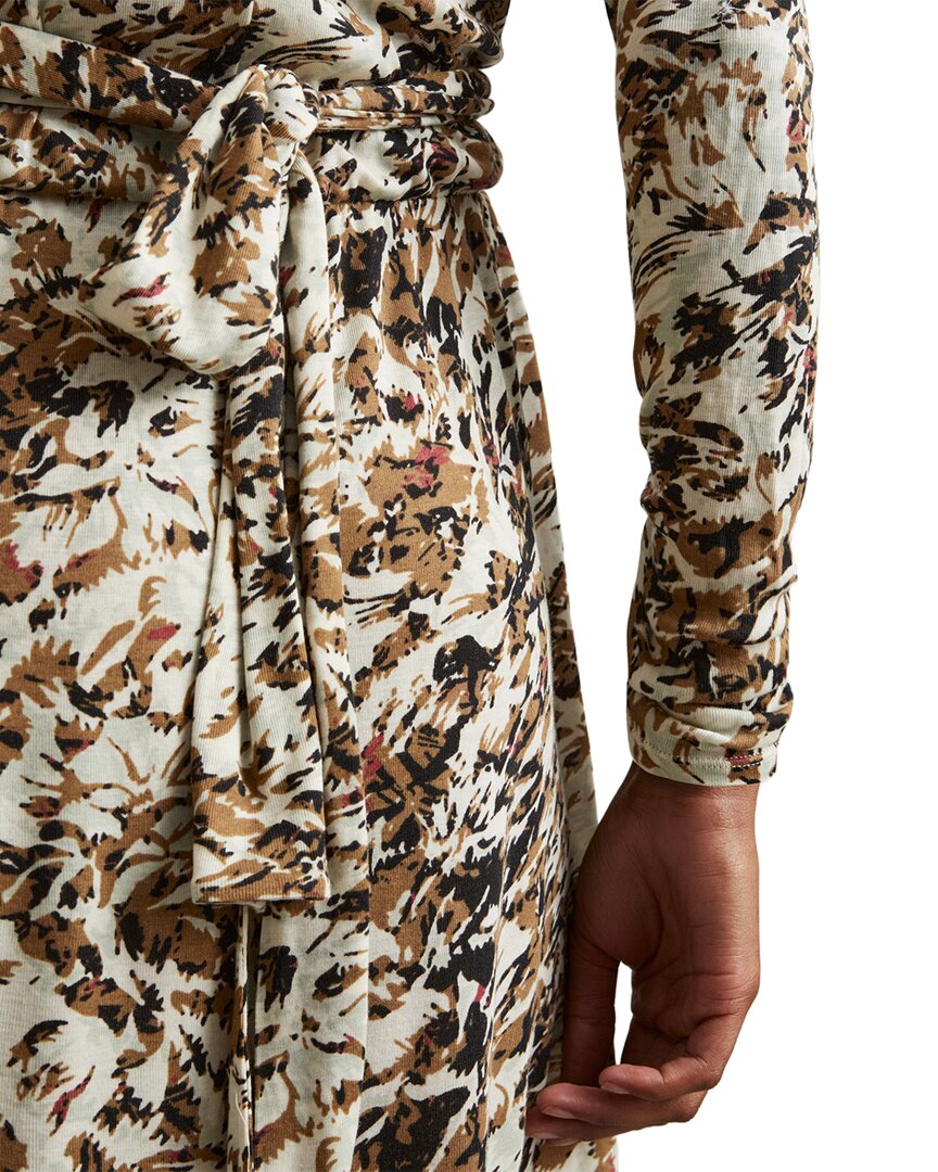 Vestido de mezcla de lana con estampado