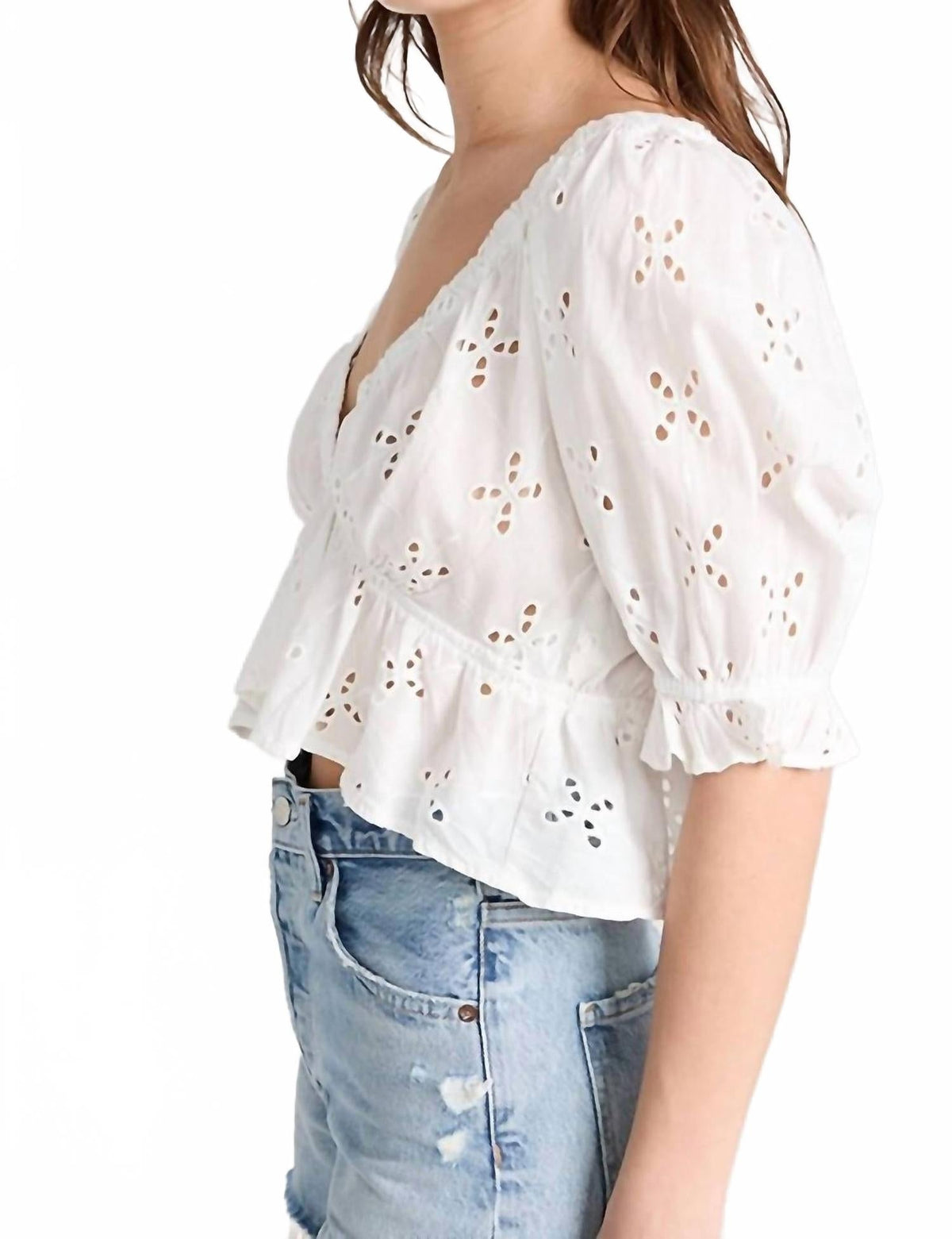 Top color blanco