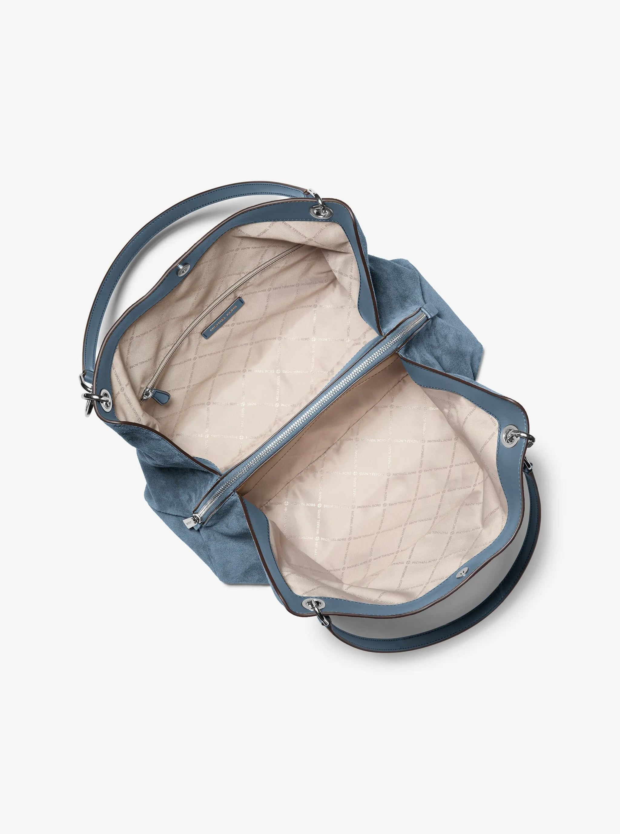 Bolso de hombro de gamuza