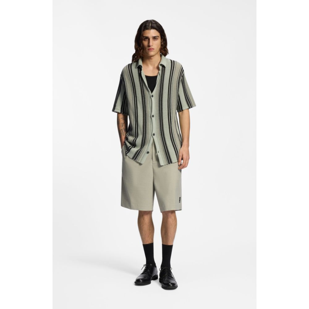 Camisa de algodón de corte amplio