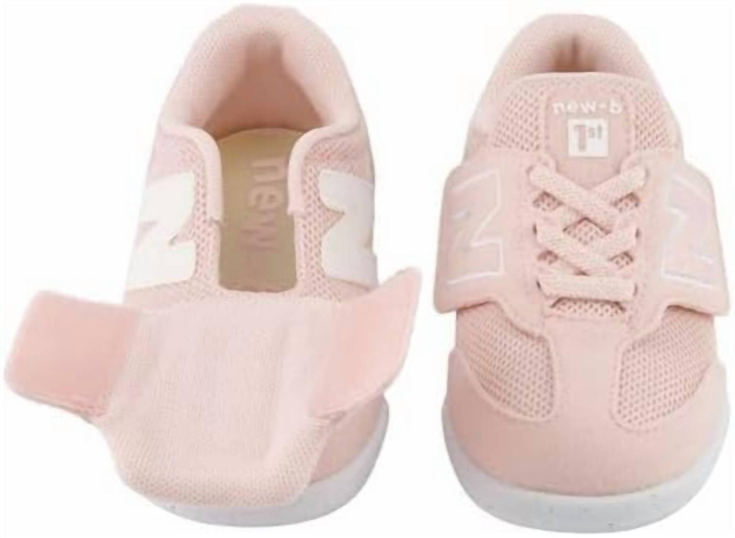 Tenis infantil color blanco y rosado