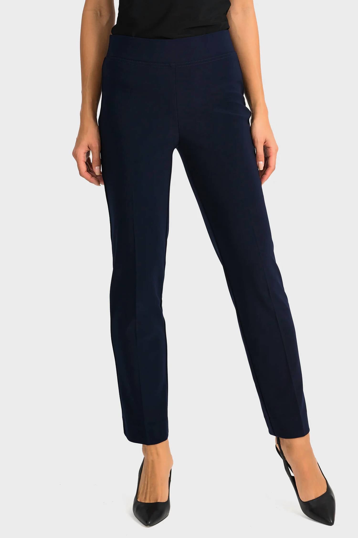 Pantalón de corte recto color azul