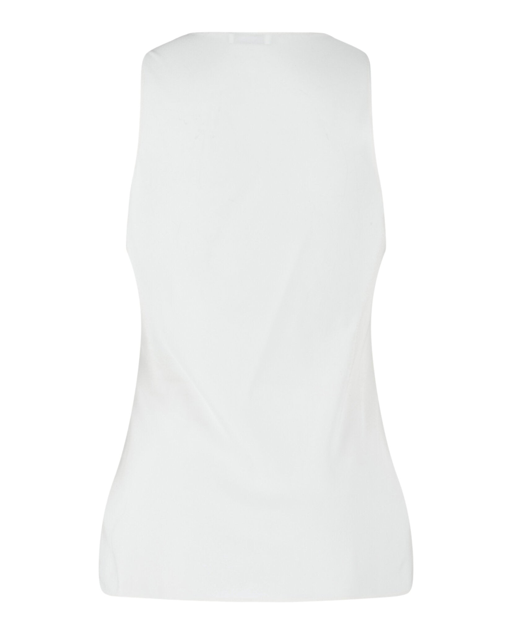 Camiseta sin mangas de seda
