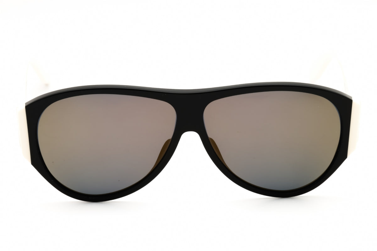 Gafas color negro y blanco y café