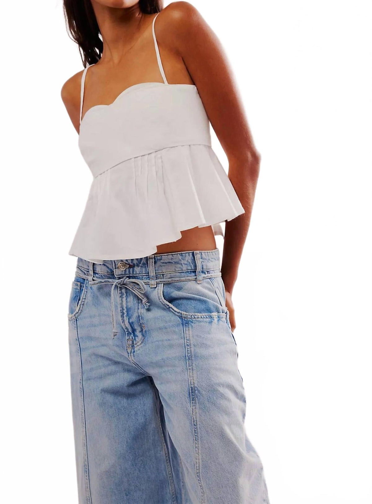 Camiseta sin mangas color blanco