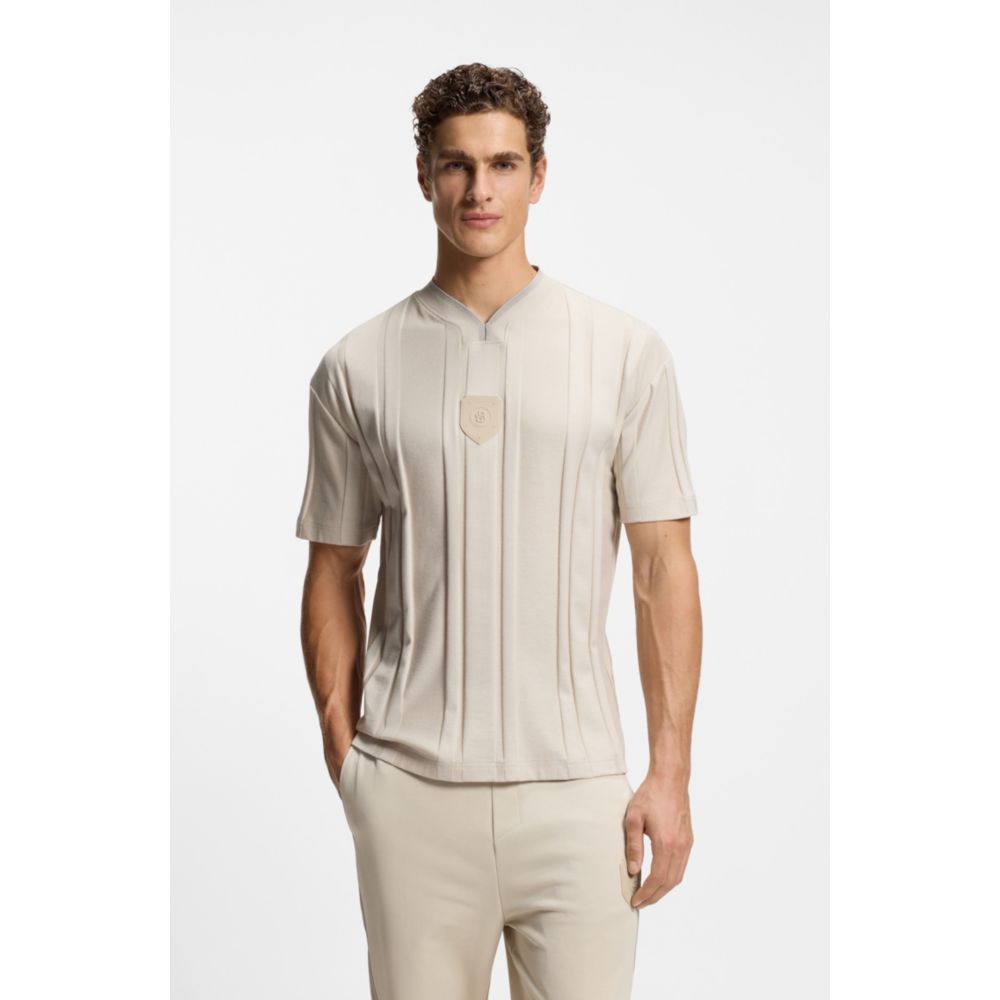 Camiseta de algodón a rayas