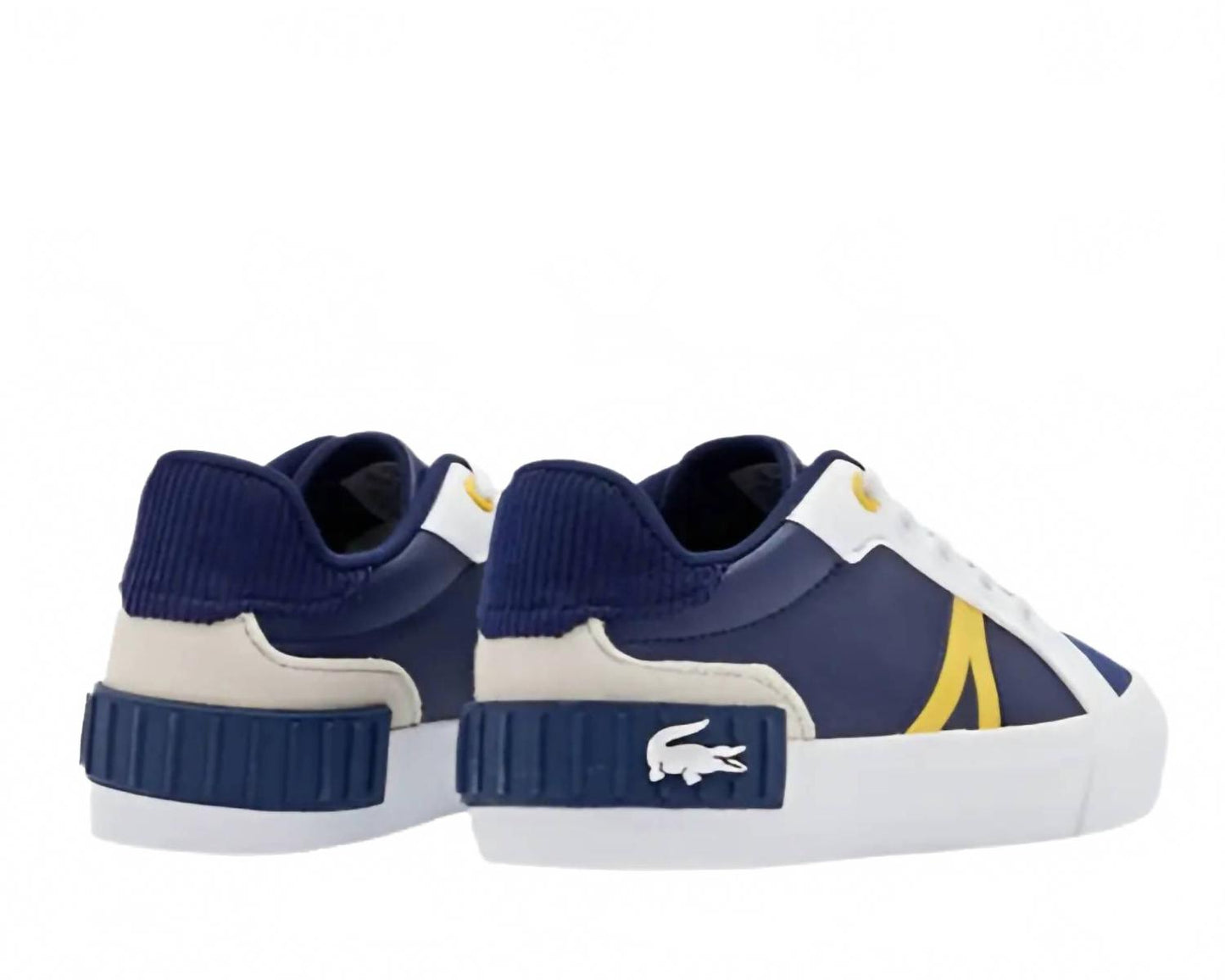 Tenis infantil color azul marino y amarillo