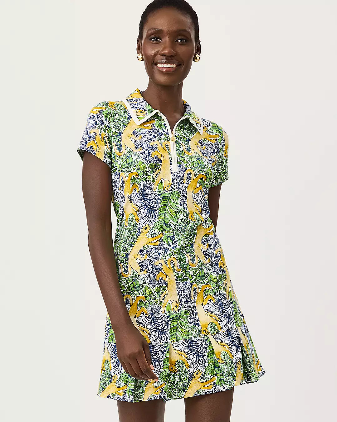 Vestido con pliegues