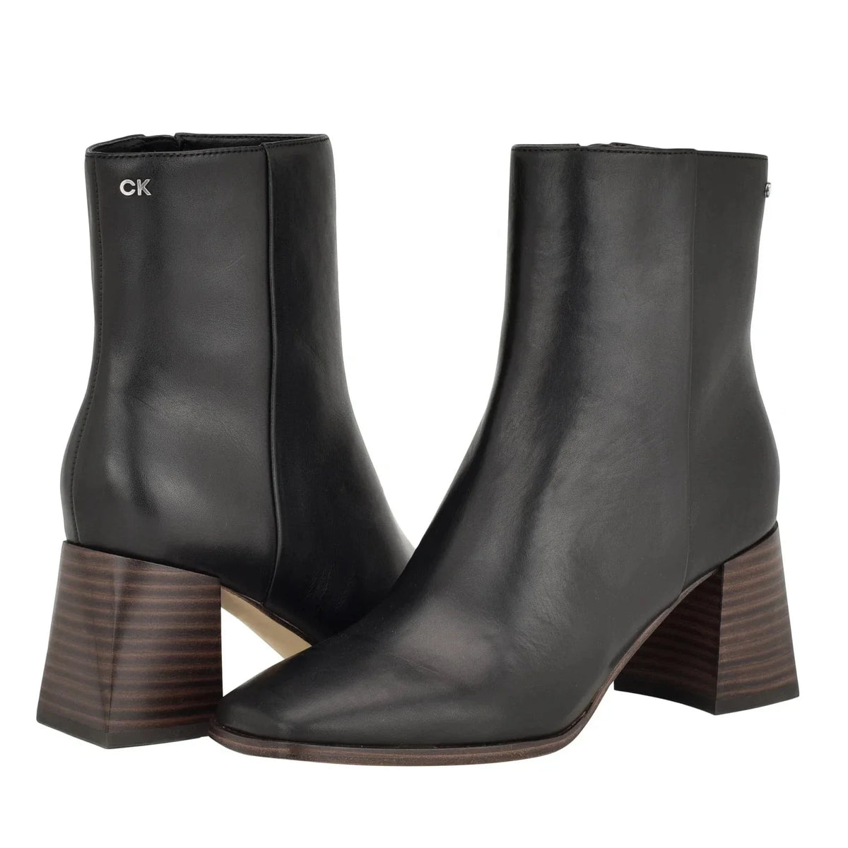 Botines de mujer de cuero color negro