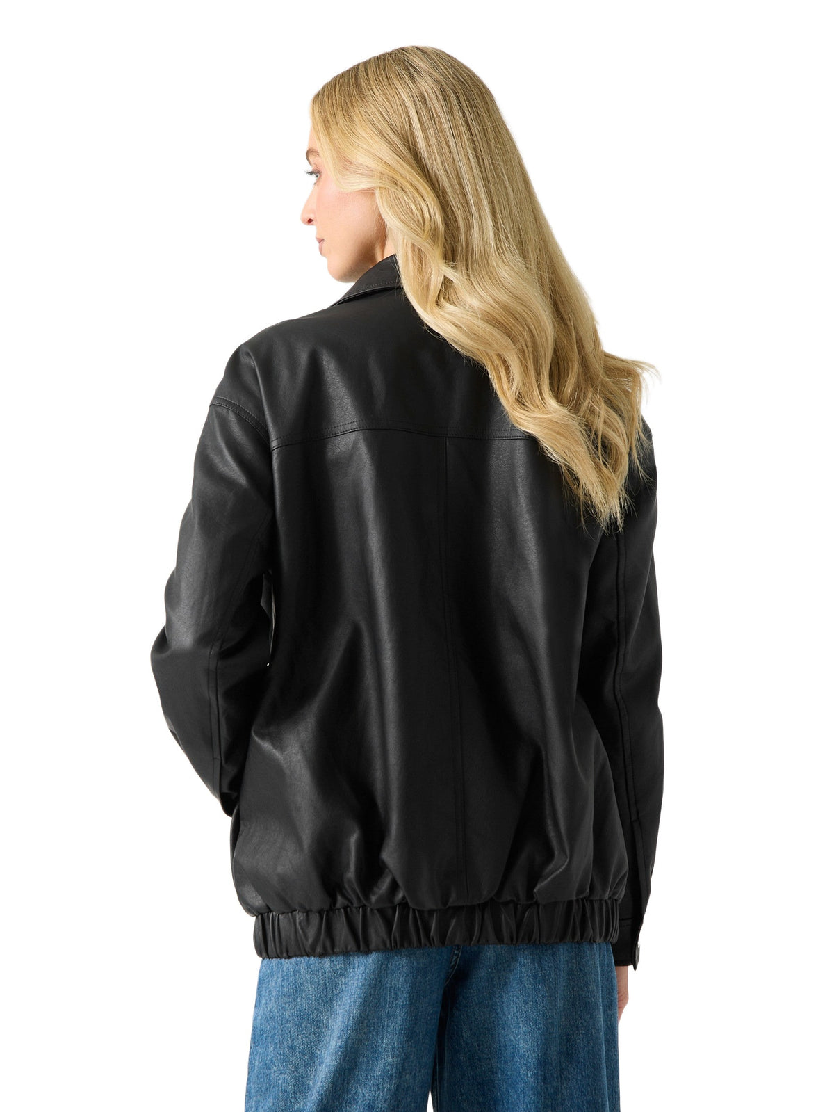 Chaqueta de efecto cuero