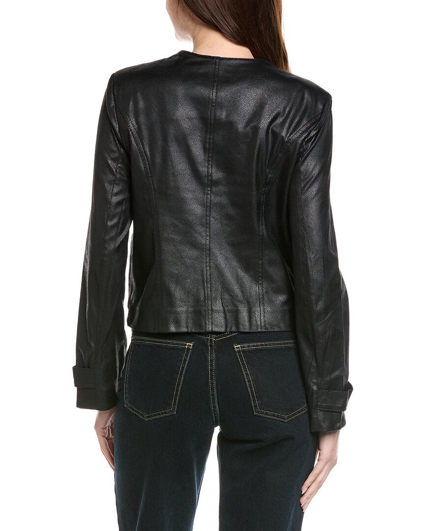 Chaqueta de efecto cuero