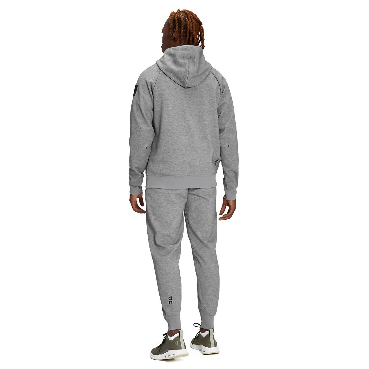 Buzo con capucha de hombre color gris