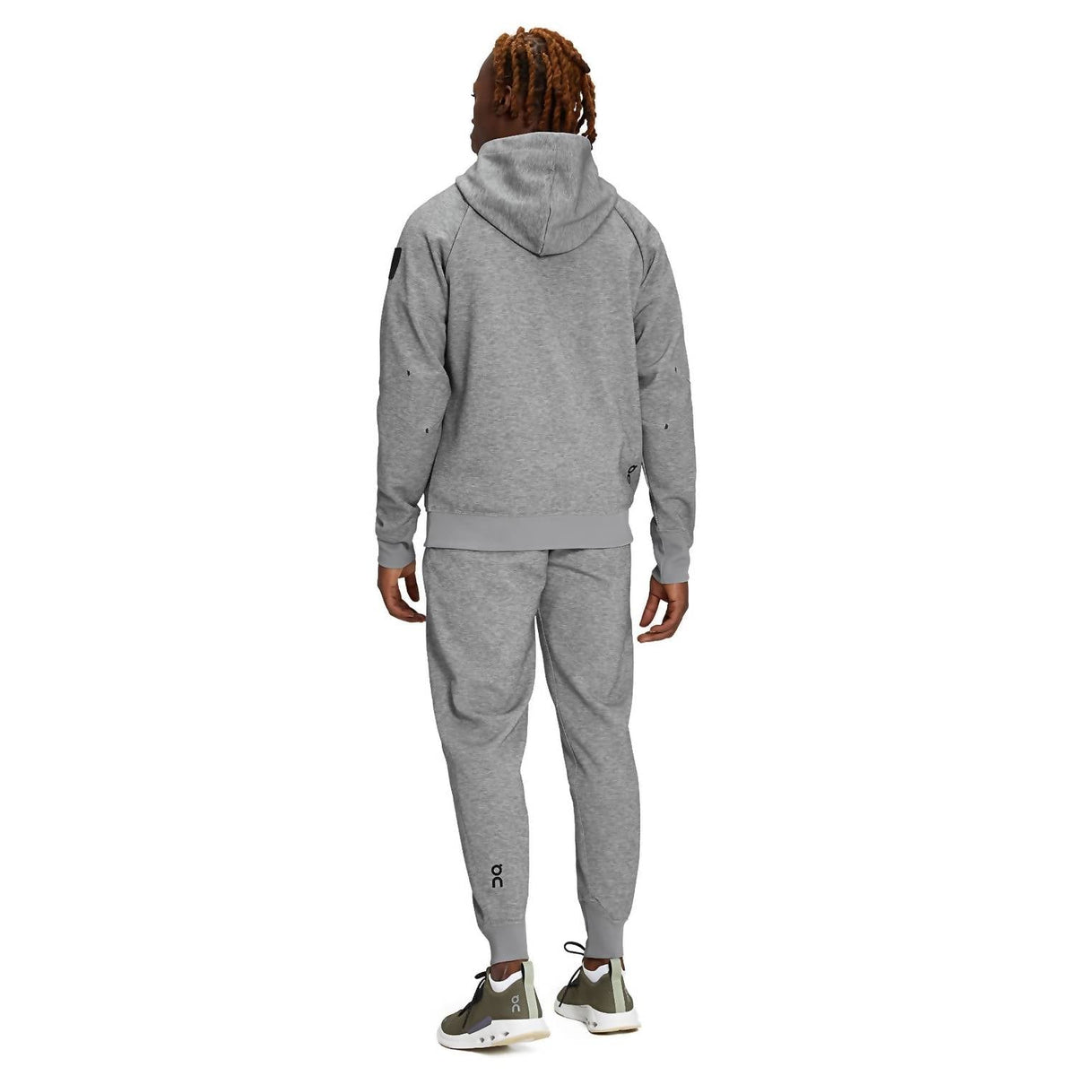 Buzo con capucha de hombre color gris