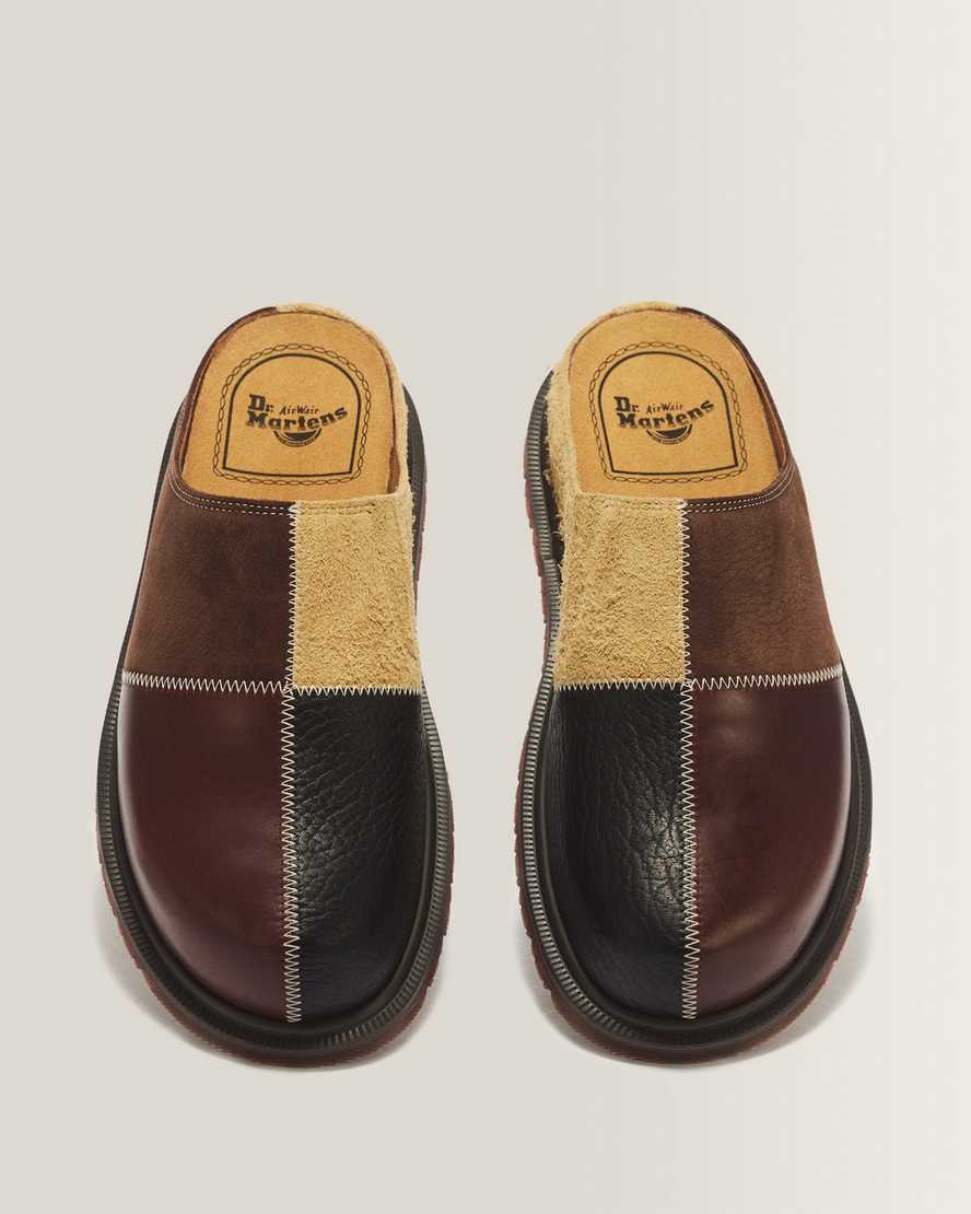 Zapatos destalonados de cuero
