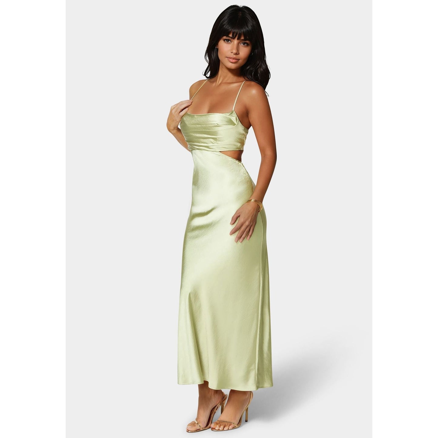 Vestido de mujer midi con espalda descubierta
