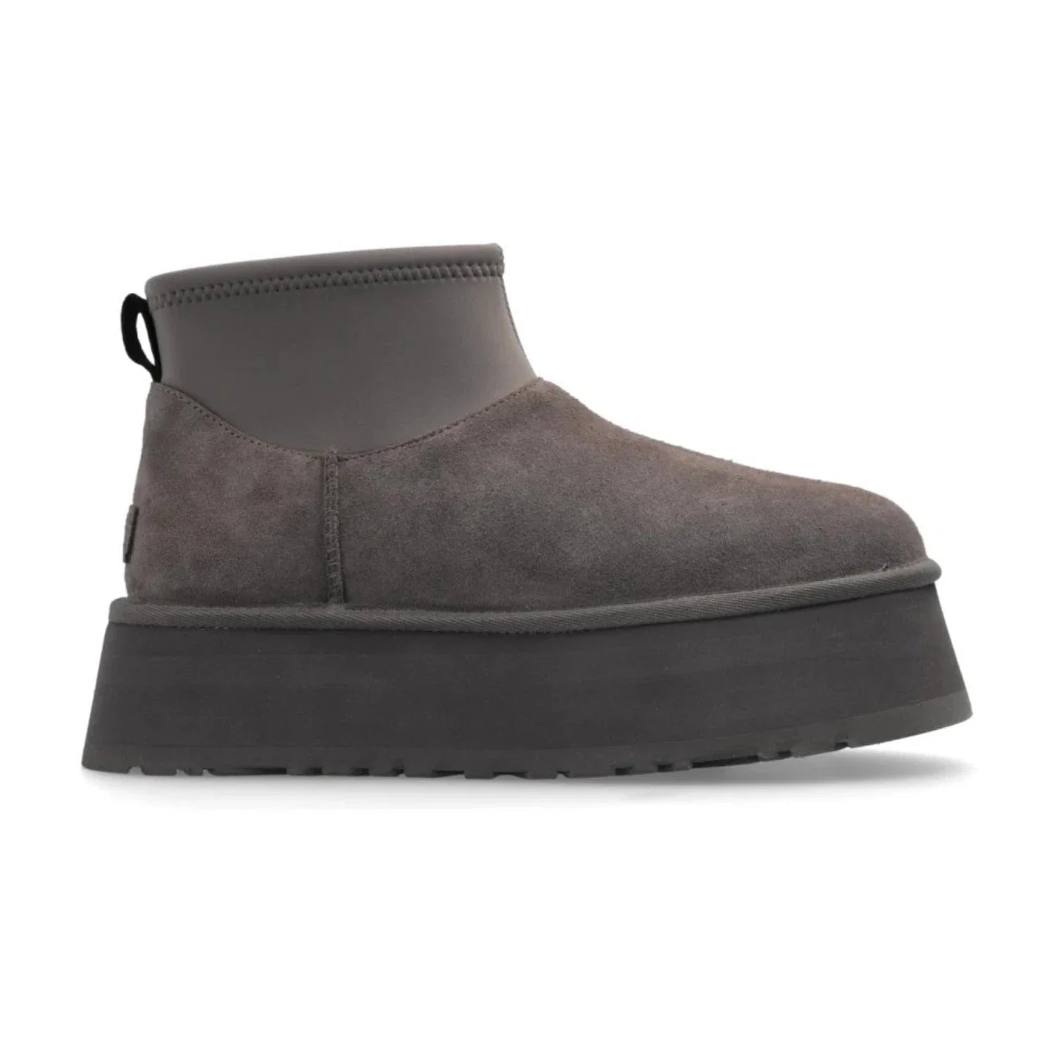 Botas de mujer de gamuza con plataforma color gris oscuro