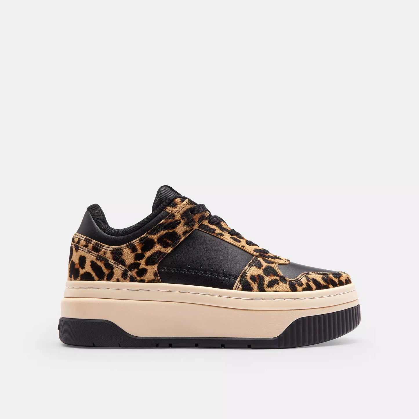 Coach Outlet Tenis Plataforma con Estampado de Leopardo