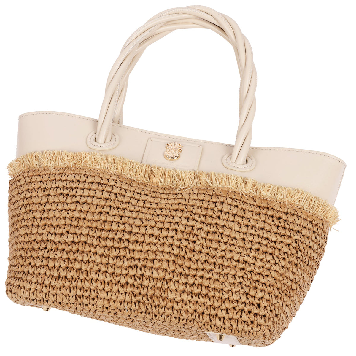 Bolso tote color marfil