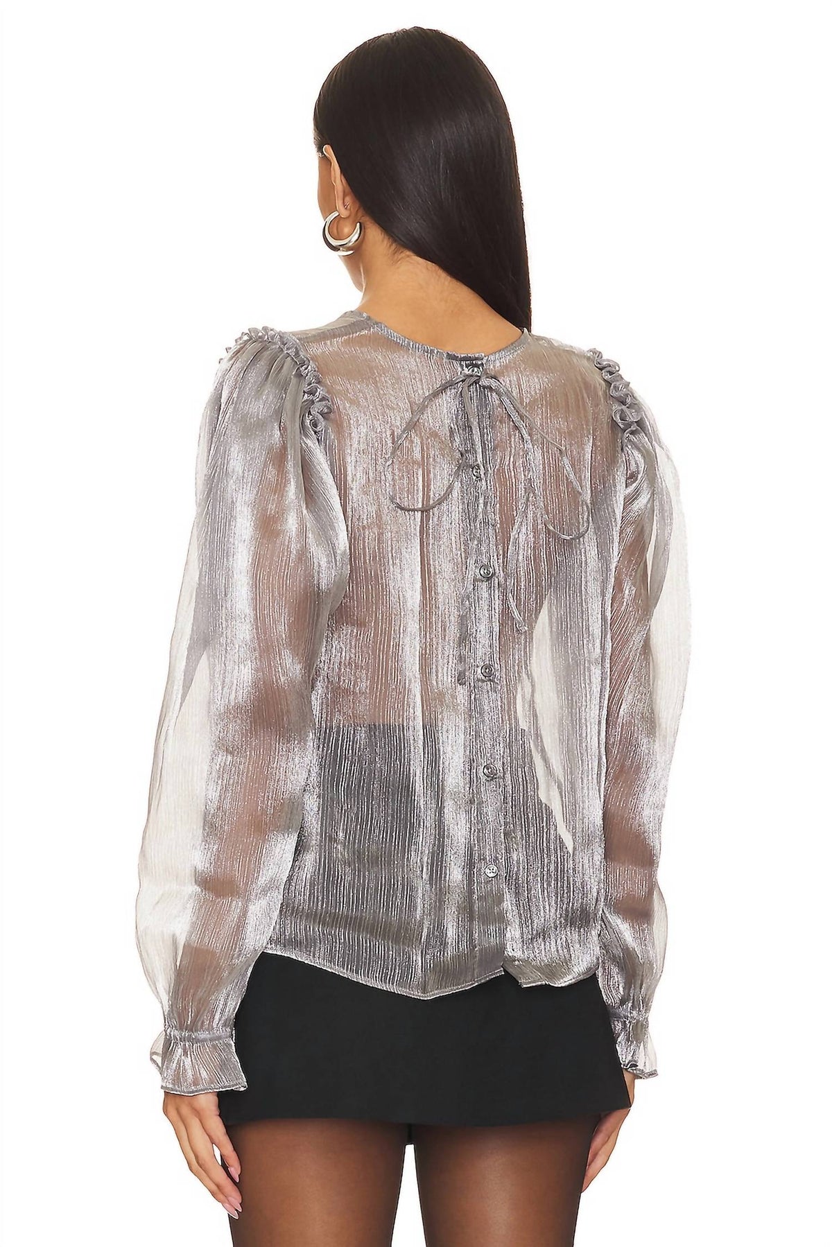Top color plateado