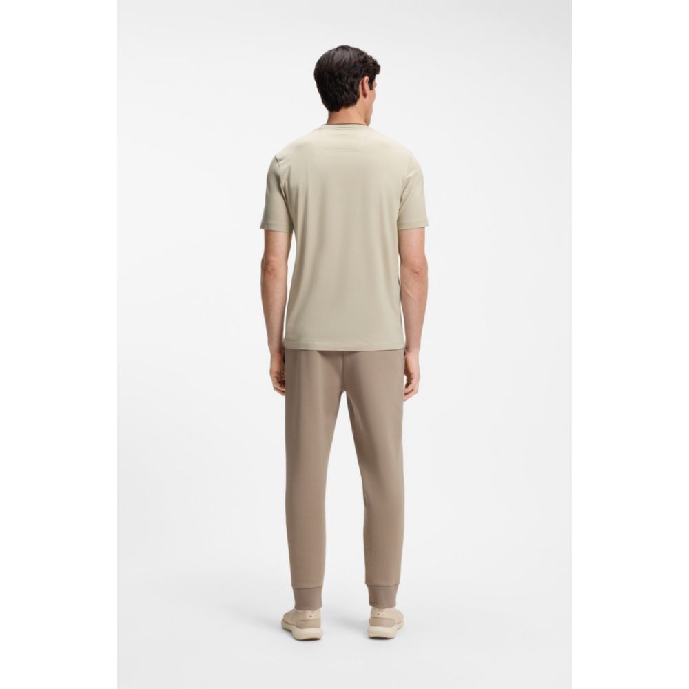 Camiseta de algodón con cuello redondo