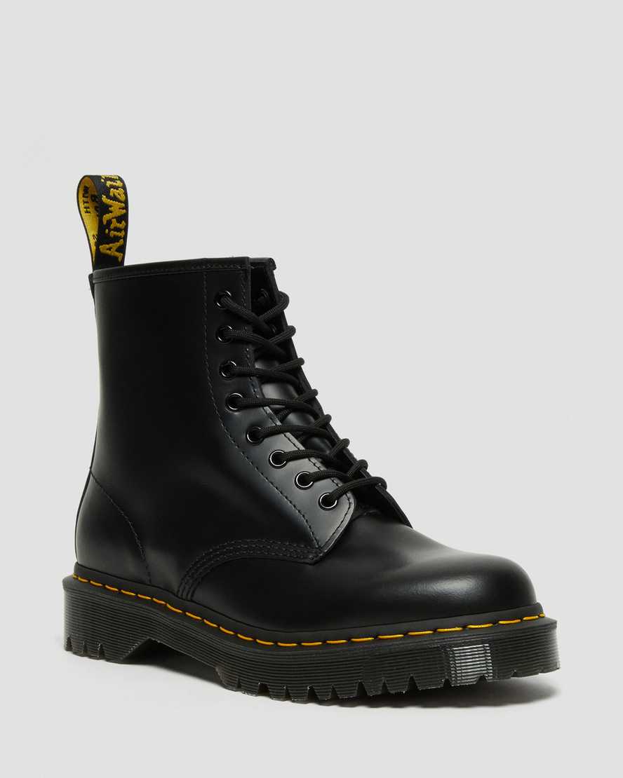 Botas de cuero con cordones