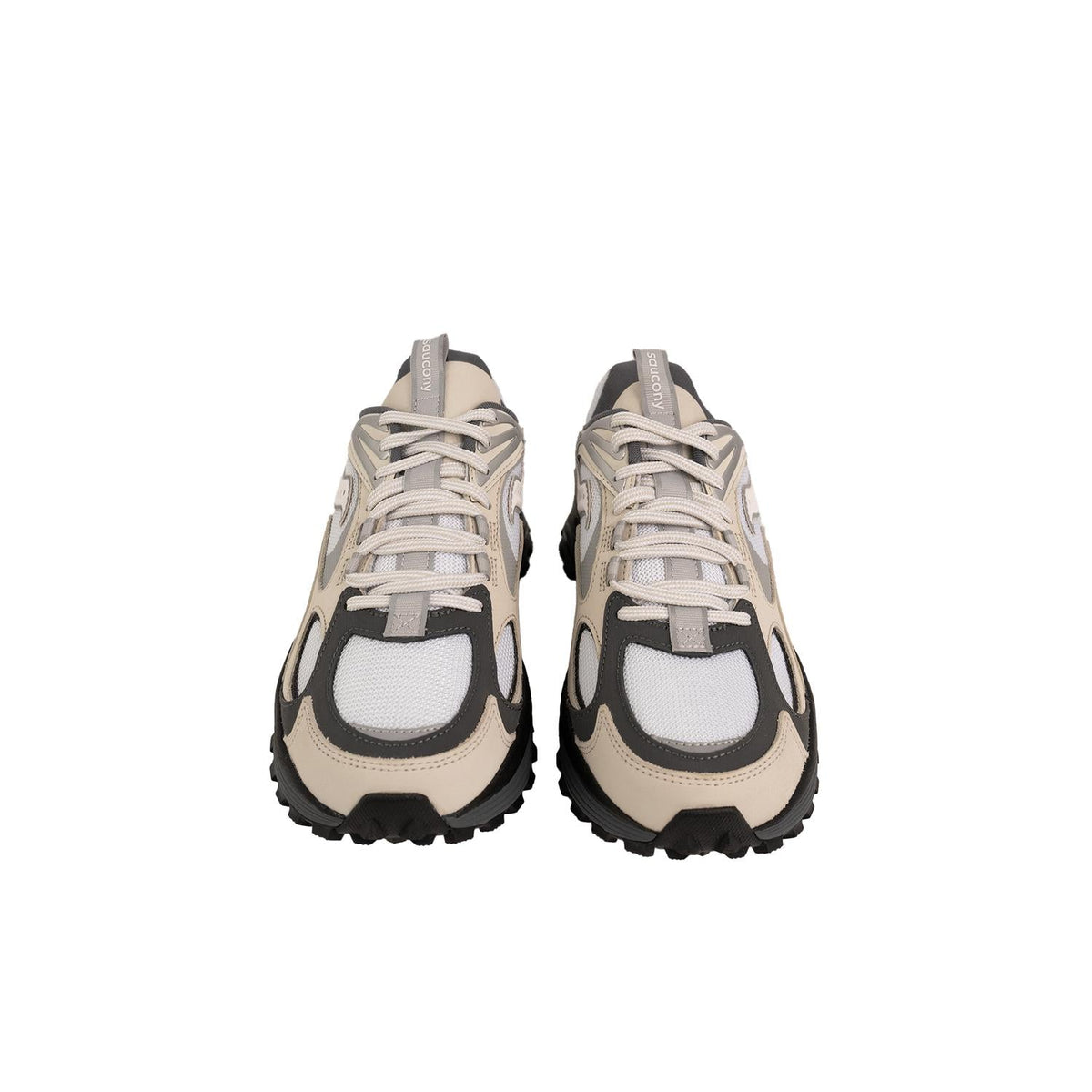 Tenis de hombre color blanco y plateado