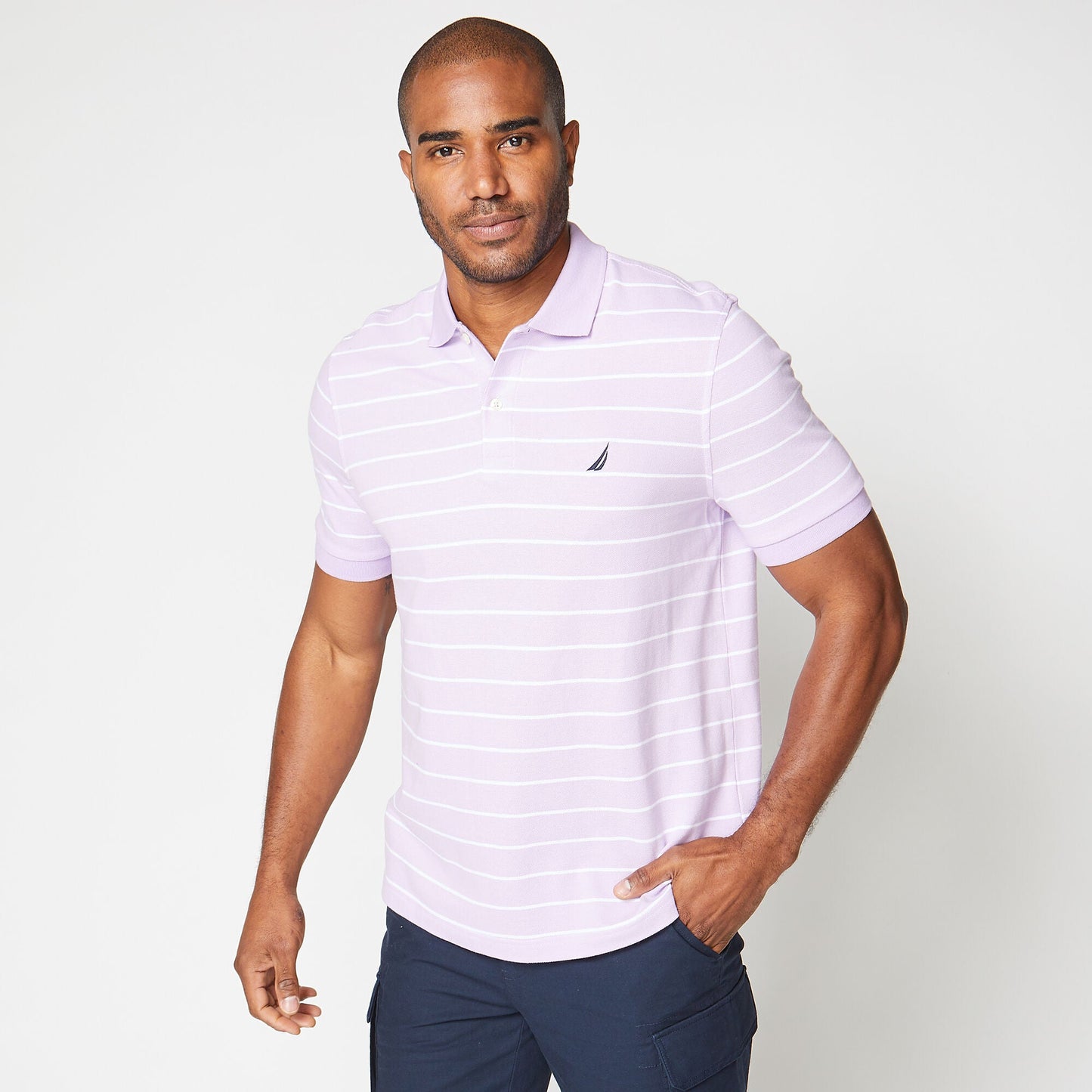 Polo de hombre a rayas