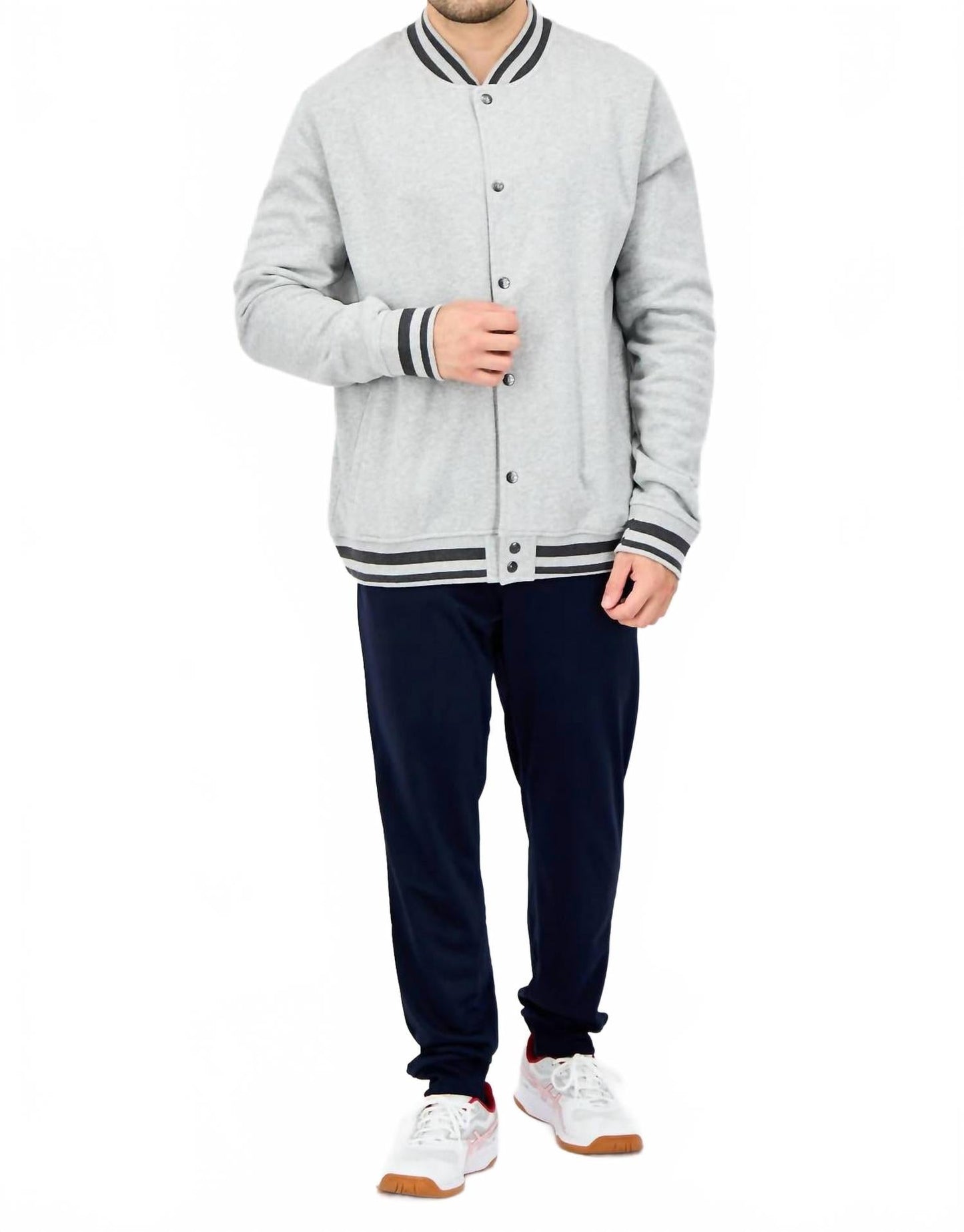 Chaqueta color gris claro