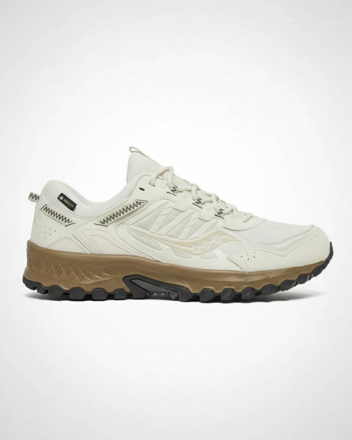 Tenis unisex color dorado y marfil