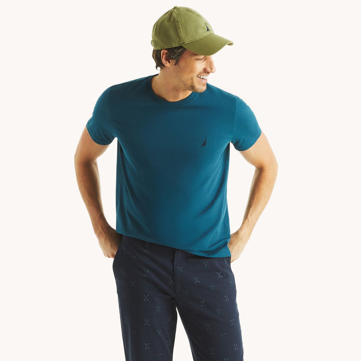 Camiseta de hombre con cuello redondo