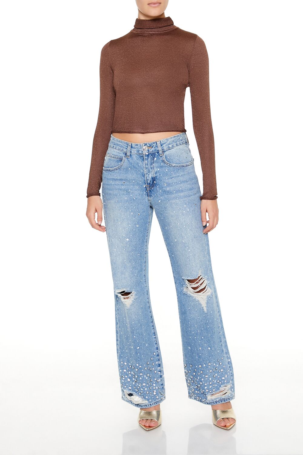 Top con cuello alto
