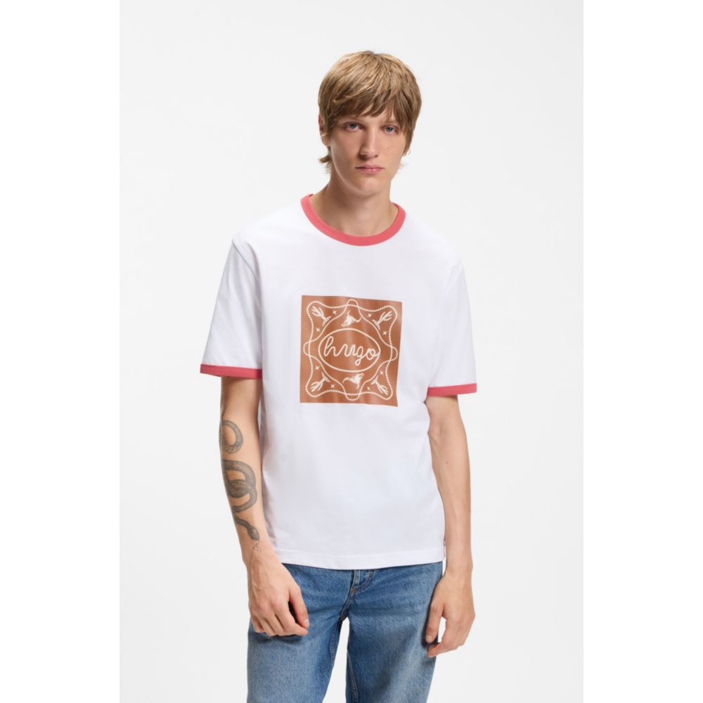 Camiseta de algodón con estampado