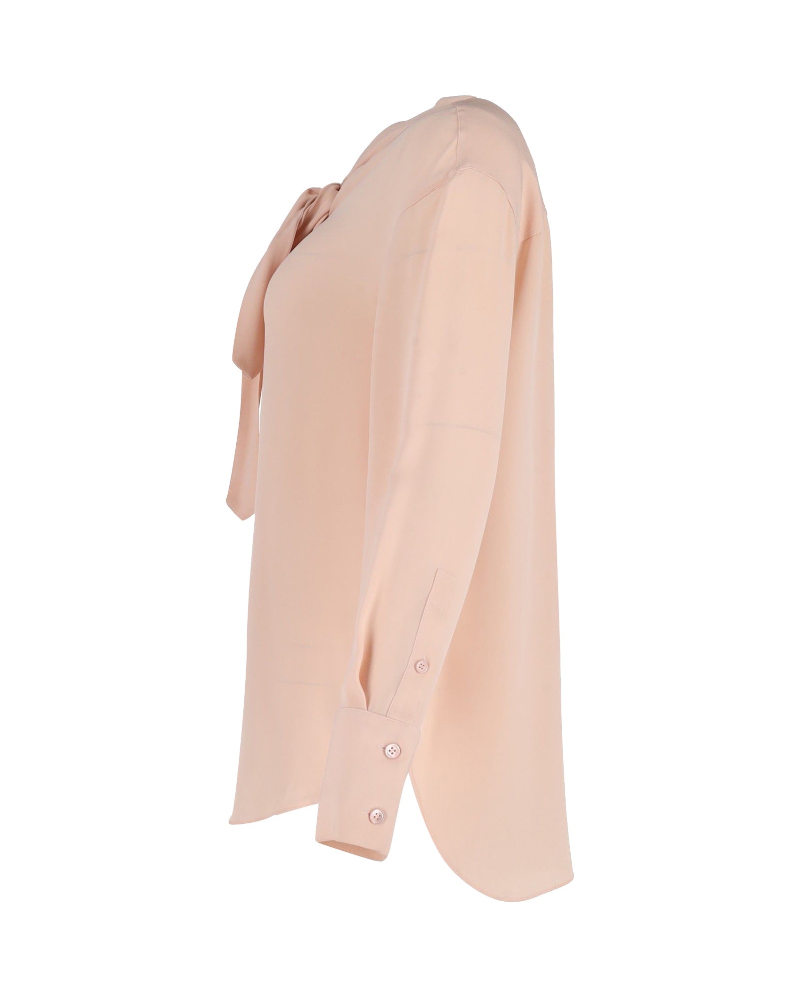 Blusa de seda color rosado