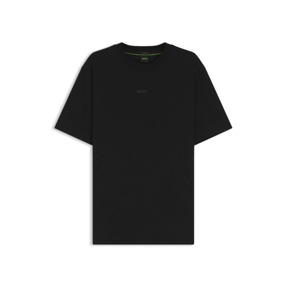 Camiseta de mezcla de algodón de corte amplio