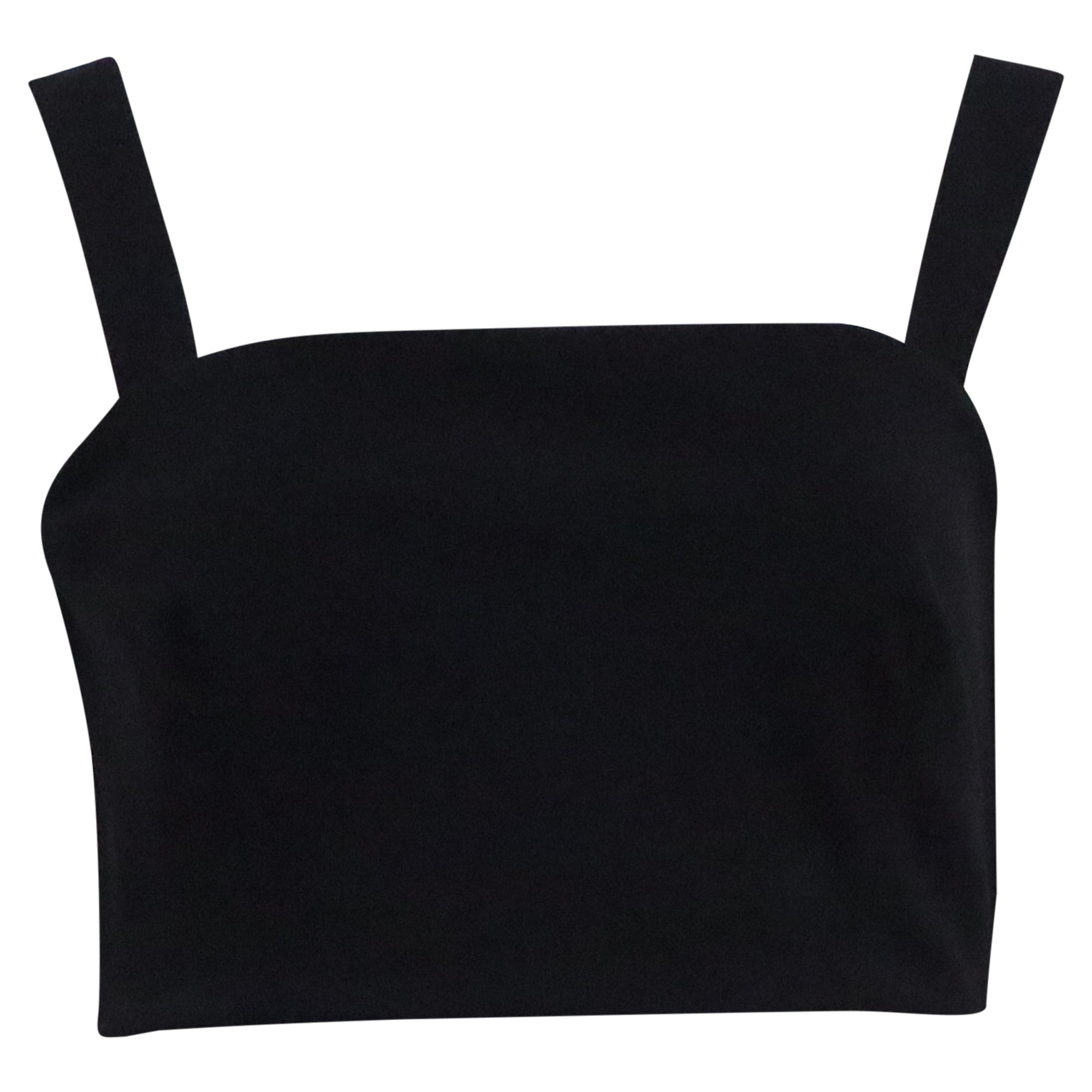 Top sin mangas color negro