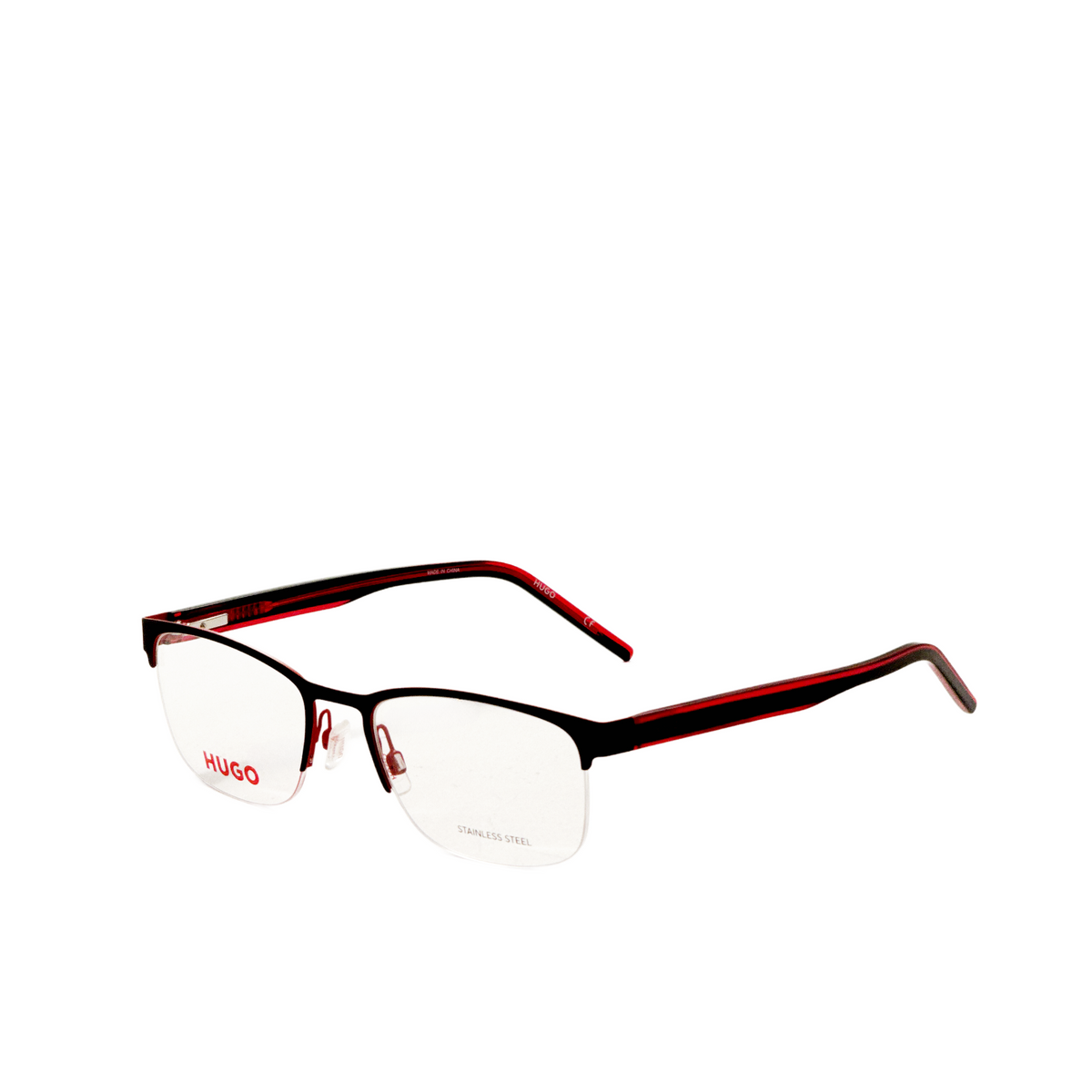 Montura para gafas de hombre 53 mm color negro y rojo