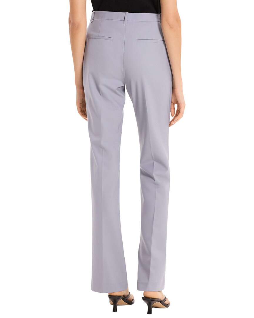 Pantalón de mezcla de lana de corte ajustado