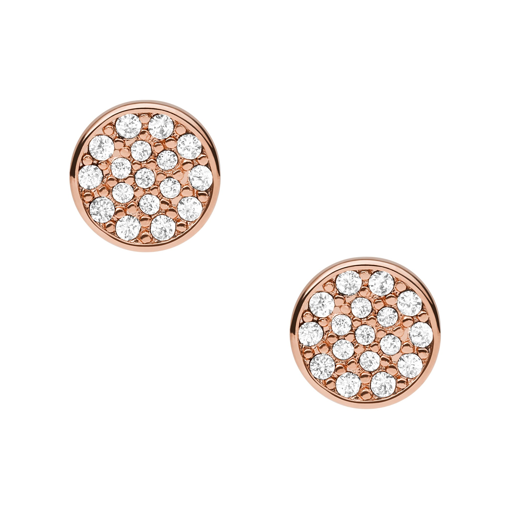 Aretes de mujer color oro rosa